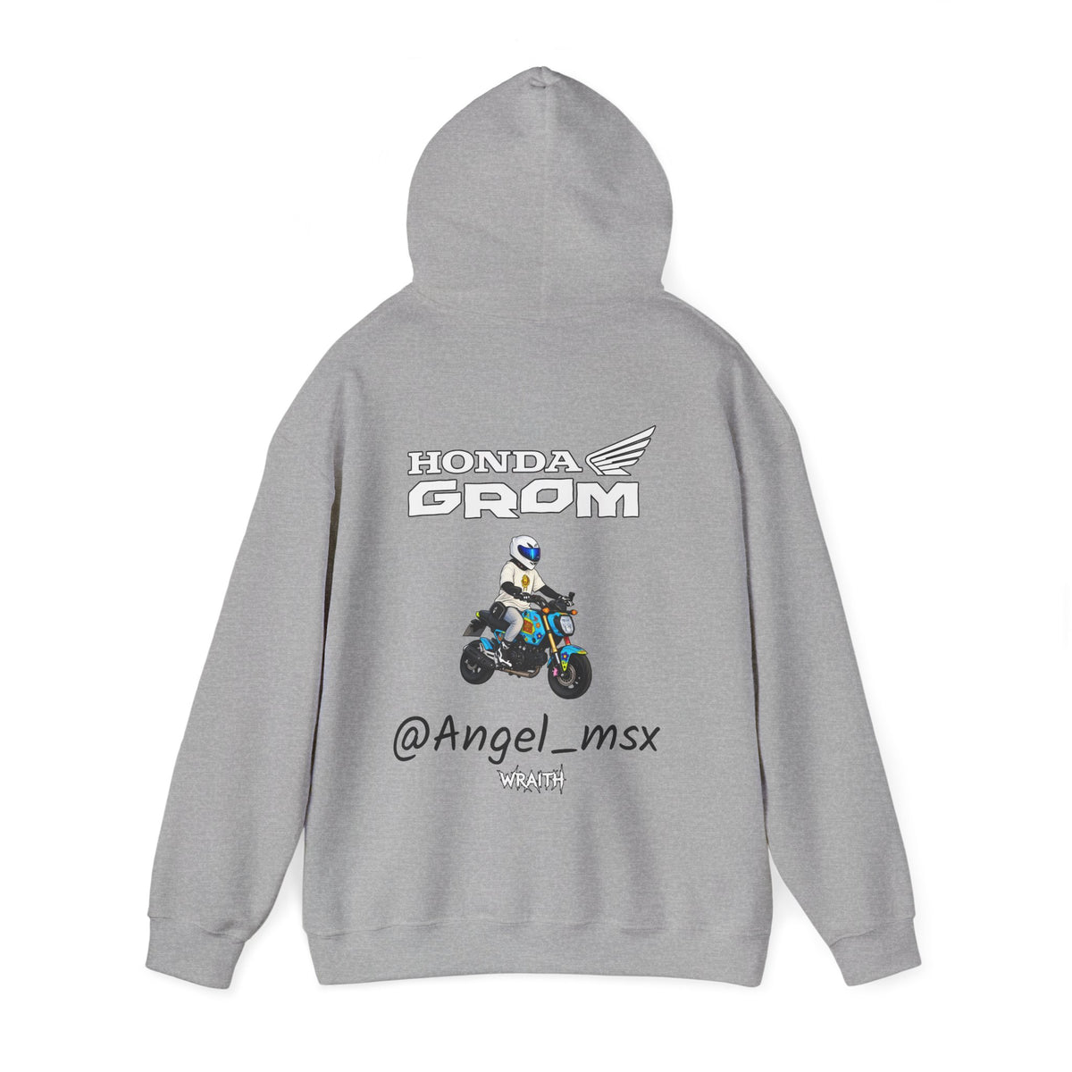Honda Grom Hoodie — @Angel_msx Motorcycle Graphic Pullover