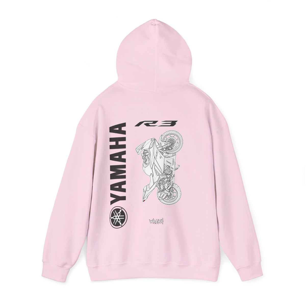 Yamaha R3 Motorcycle Hoodie — Graphic Rider Sweatshirt