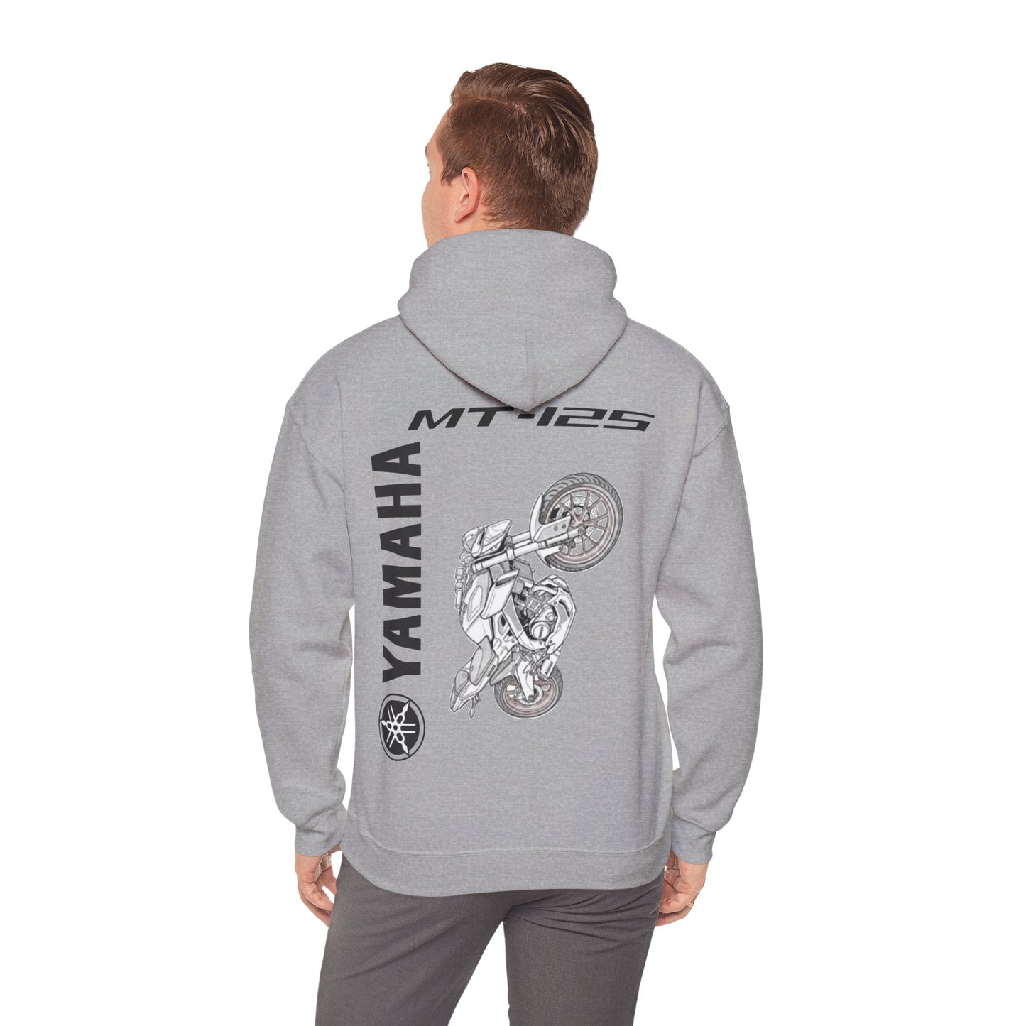 Yamaha MT-125 Motorcycle Hoodie | Motorbike Illustration Sweatshirt
