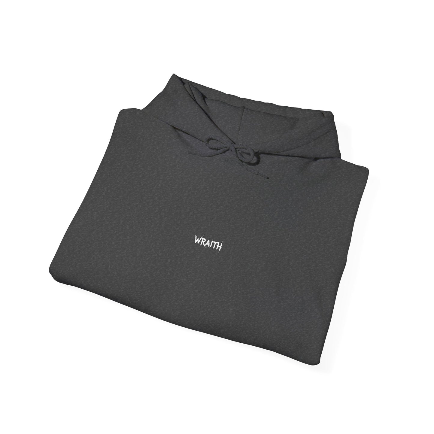 WRAITH Graphic Hoodie — Gothic Metal Logo Pullover