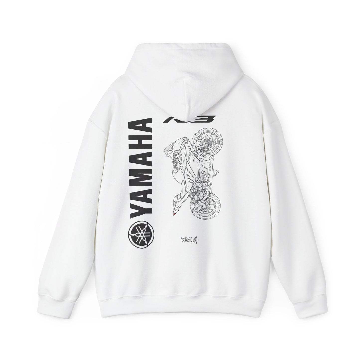 Yamaha R3 Motorcycle Hoodie — Graphic Rider Sweatshirt
