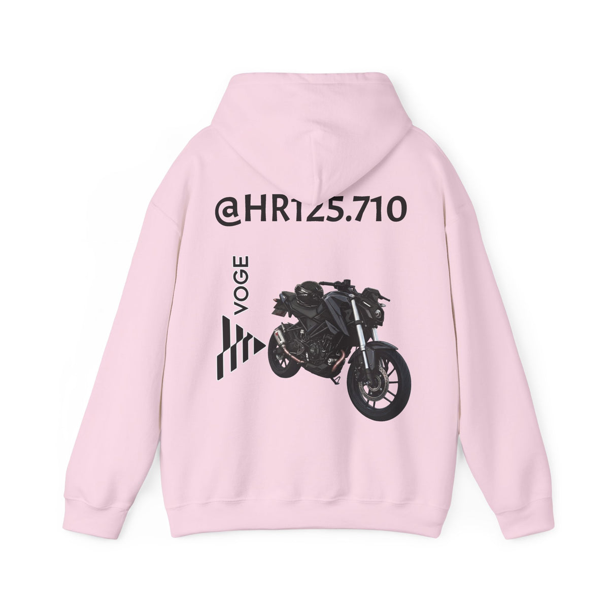 @HR125.710 Custom Hoodie — Vogue Bike Design with Rider Graphic