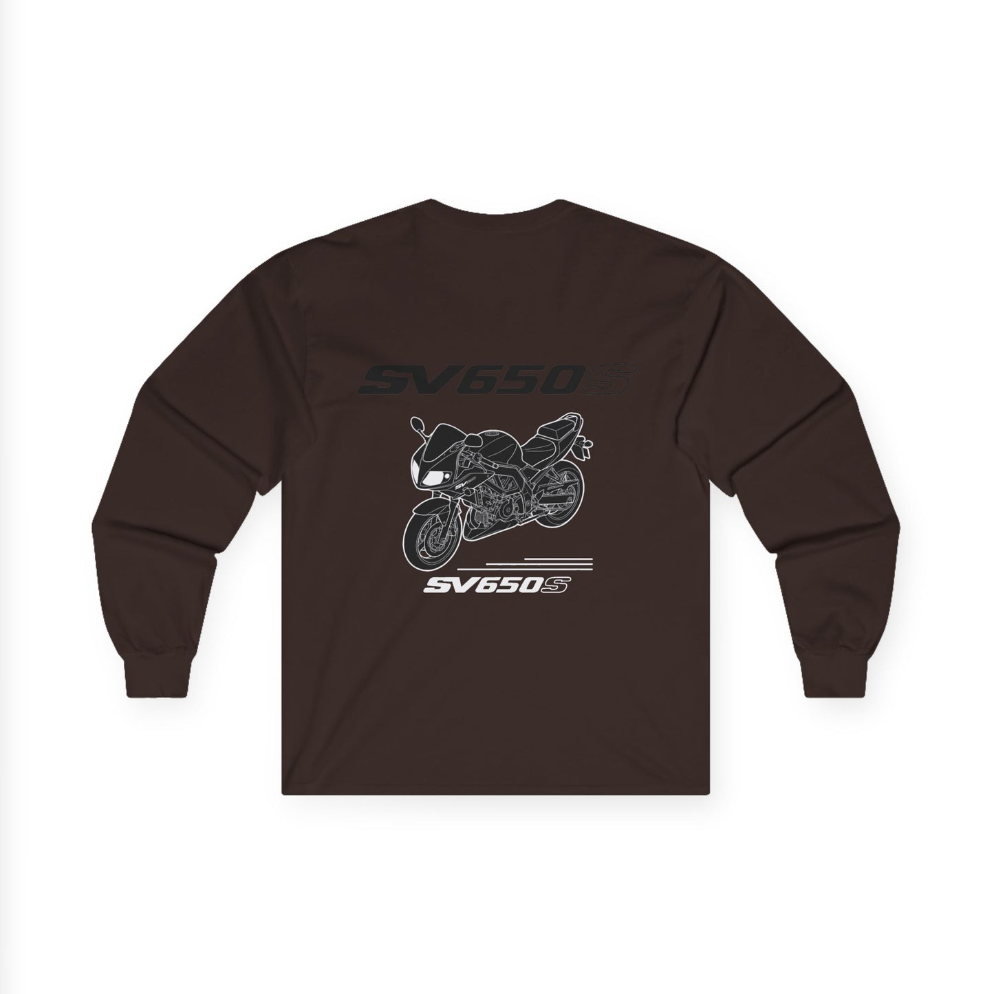 SV650S Motorcycle Illustration Long Sleeve Tee | Sportbike SV 650 S Shirt