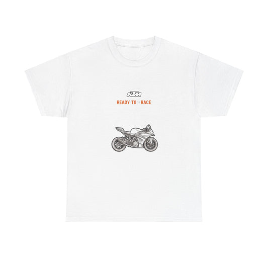 KTM RC125 Ready to Race Motorcycle Tee | Sportbike Illustration