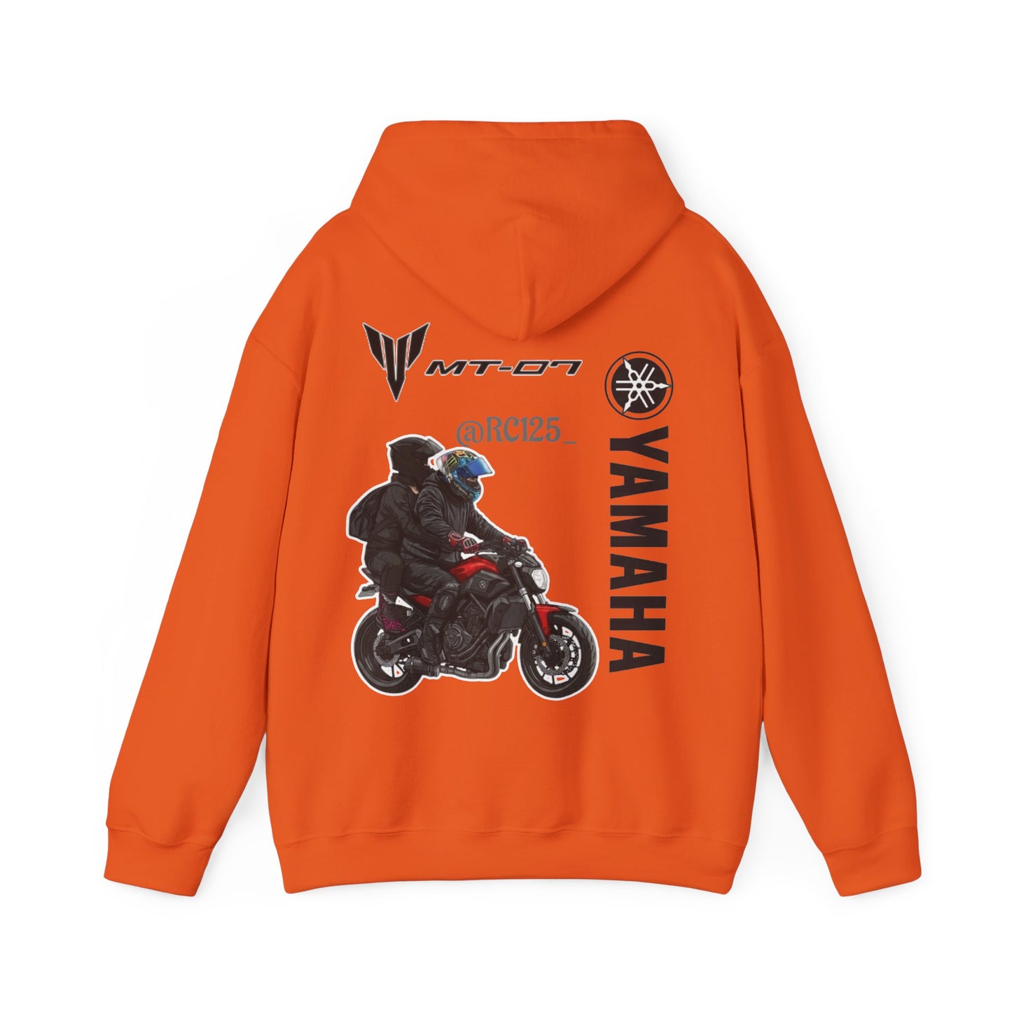 Yamaha MT-07 Rider Hoodie — MT07 RC125 Motorcycle Graphic Sweatshirt