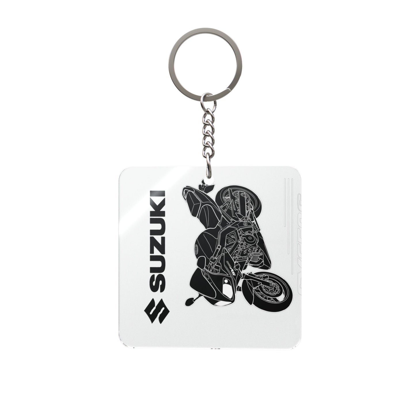 SV650S (Pointy) Square Keychain
