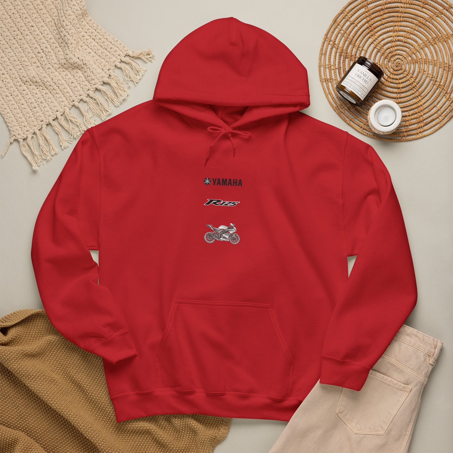 Yamaha R125 Motorcycle Hoodie | R125 Logo Back Print