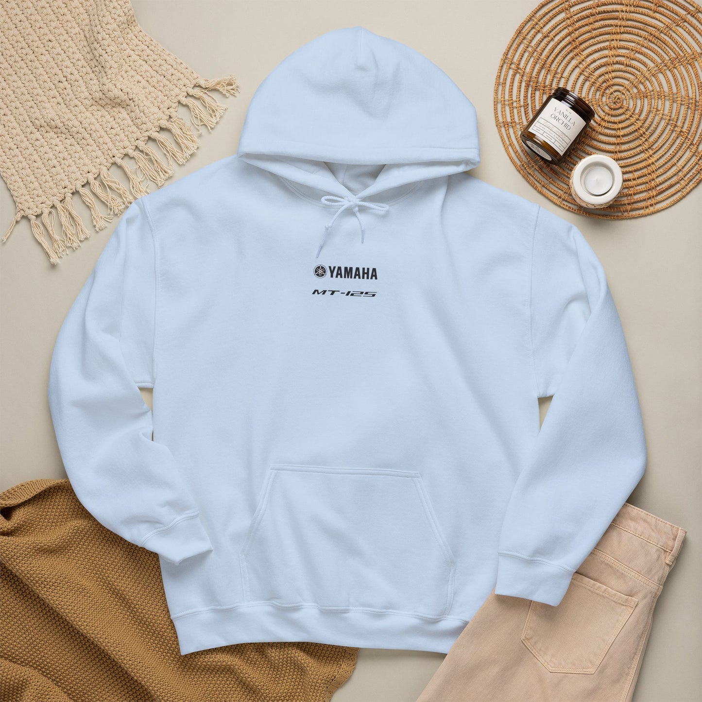 Yamaha MT-125 Motorcycle Hoodie | Motorbike Illustration Sweatshirt