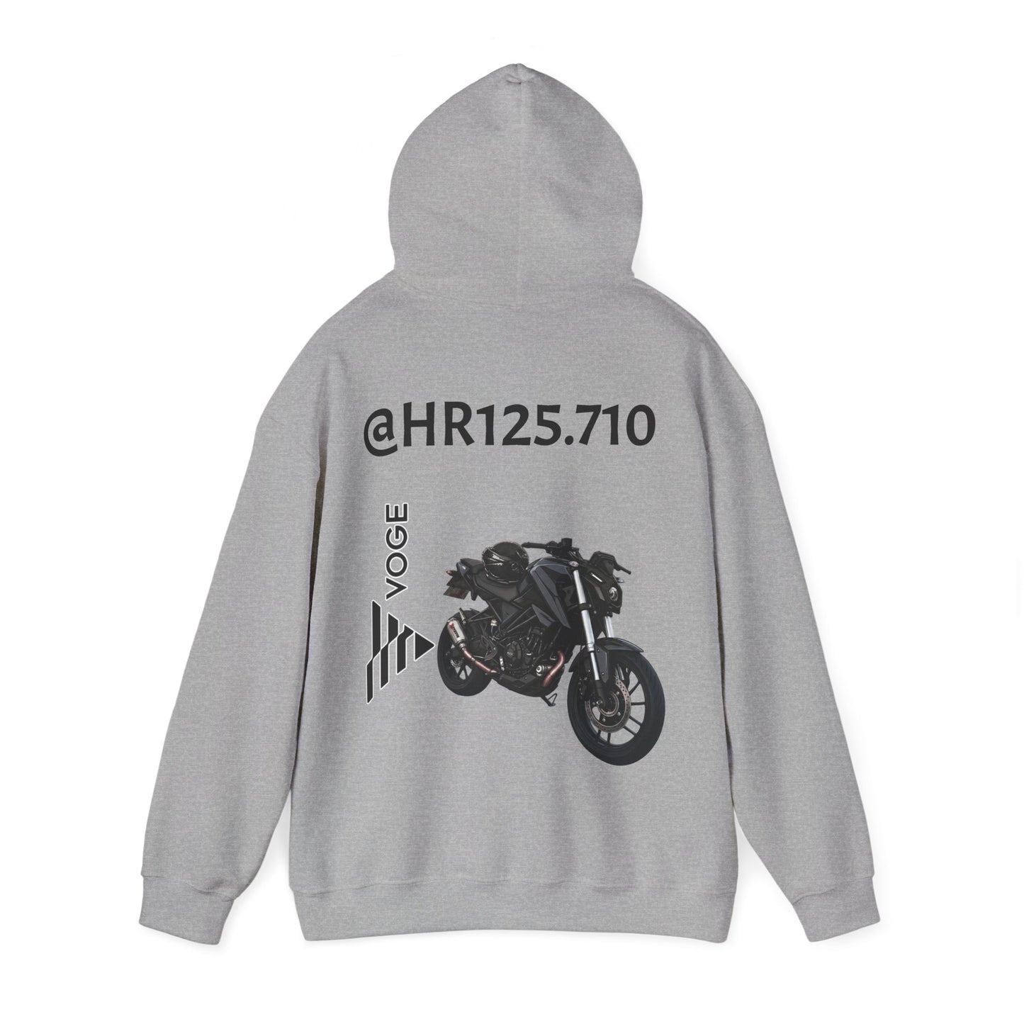 @HR125.710 Custom Hoodie — Vogue Bike Design with Rider Graphic