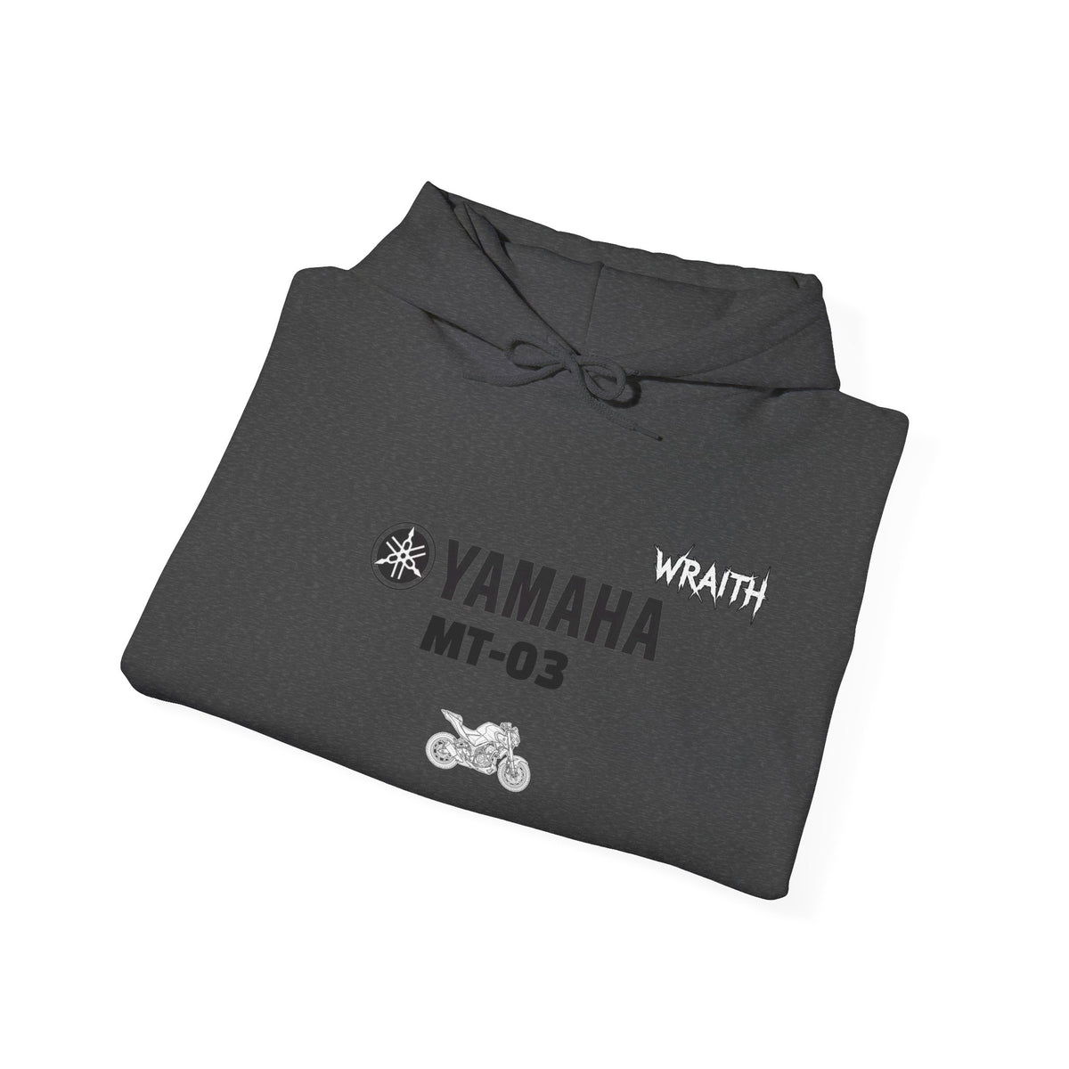 Yamaha MT-03 Motorcycle Graphic Hoodie - Rider Stunt Logo Pullover