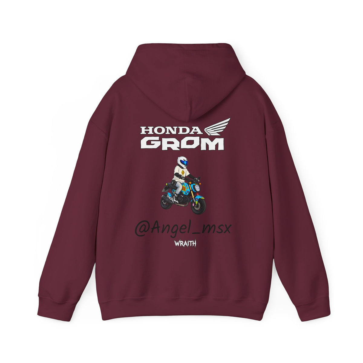Honda Grom Hoodie — @Angel_msx Motorcycle Graphic Pullover