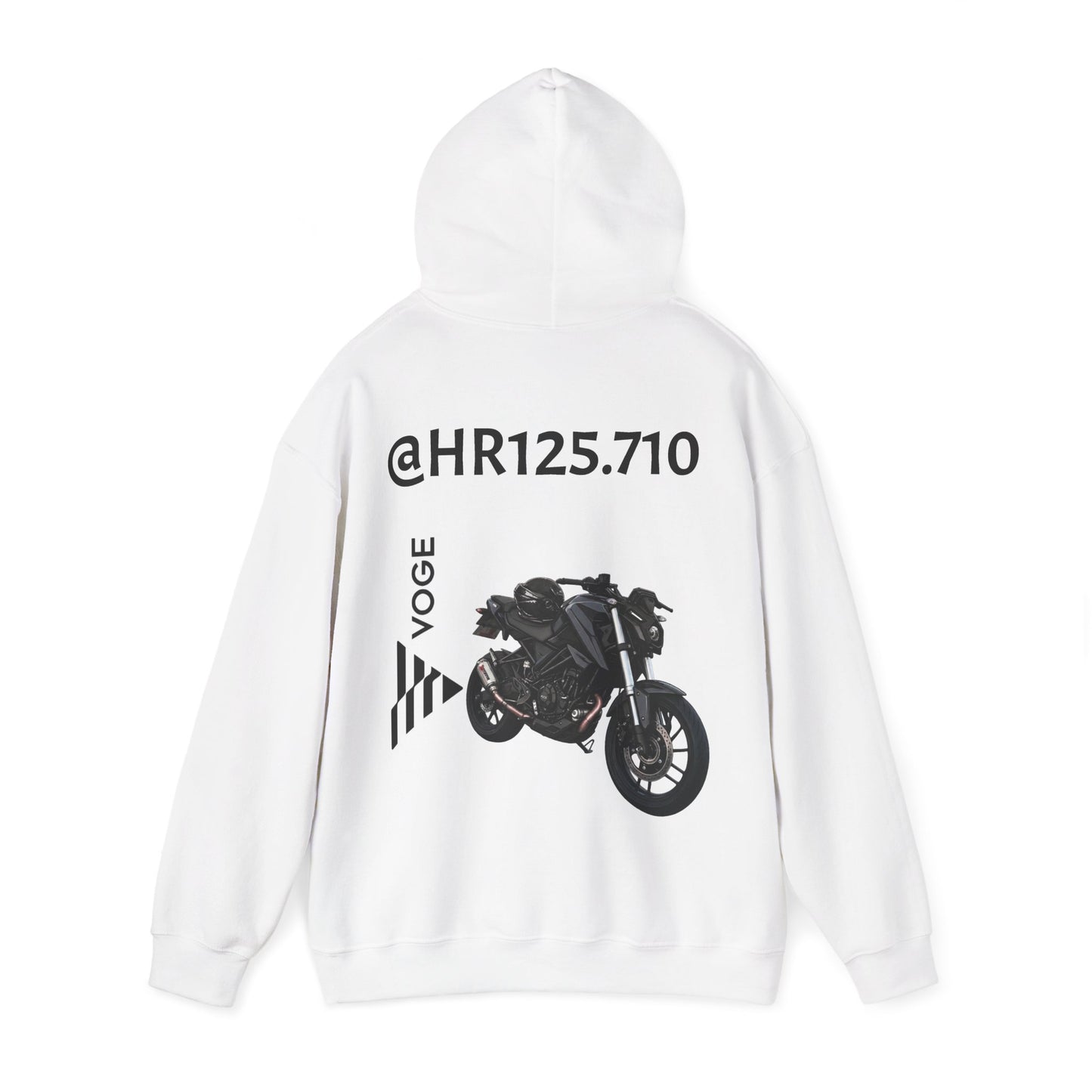 @HR125.710 Custom Hoodie — Vogue Bike Design with Rider Graphic