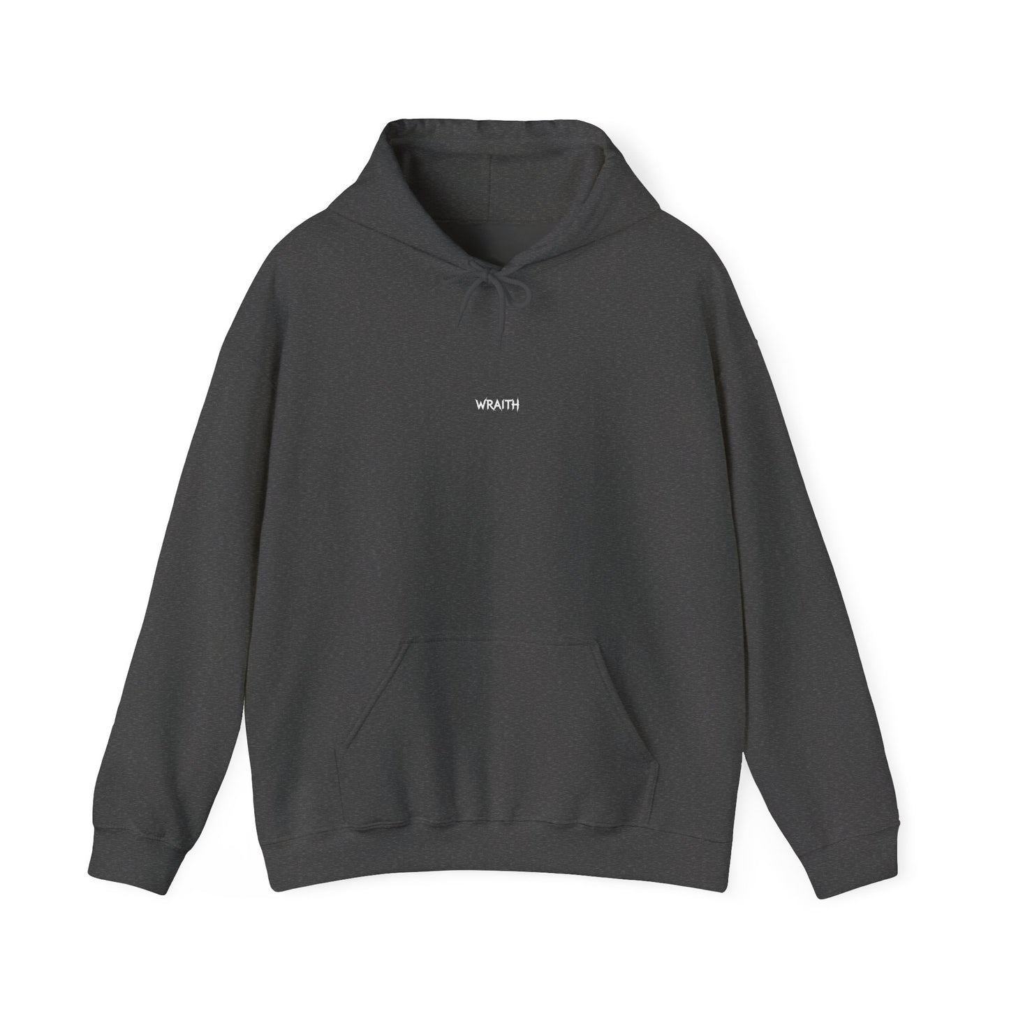 WRAITH Graphic Hoodie — Gothic Metal Logo Pullover