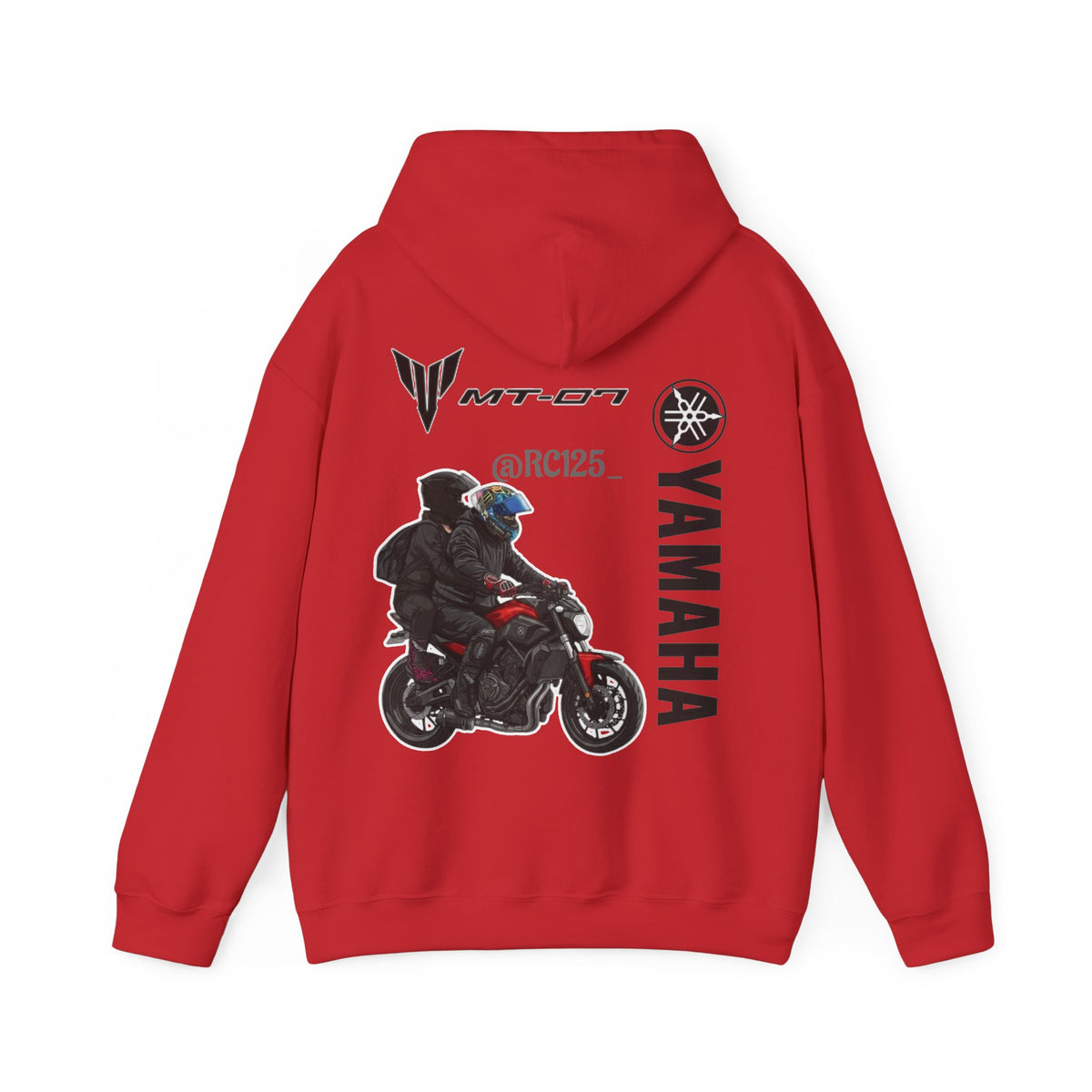Yamaha MT-07 Rider Hoodie — MT07 RC125 Motorcycle Graphic Sweatshirt