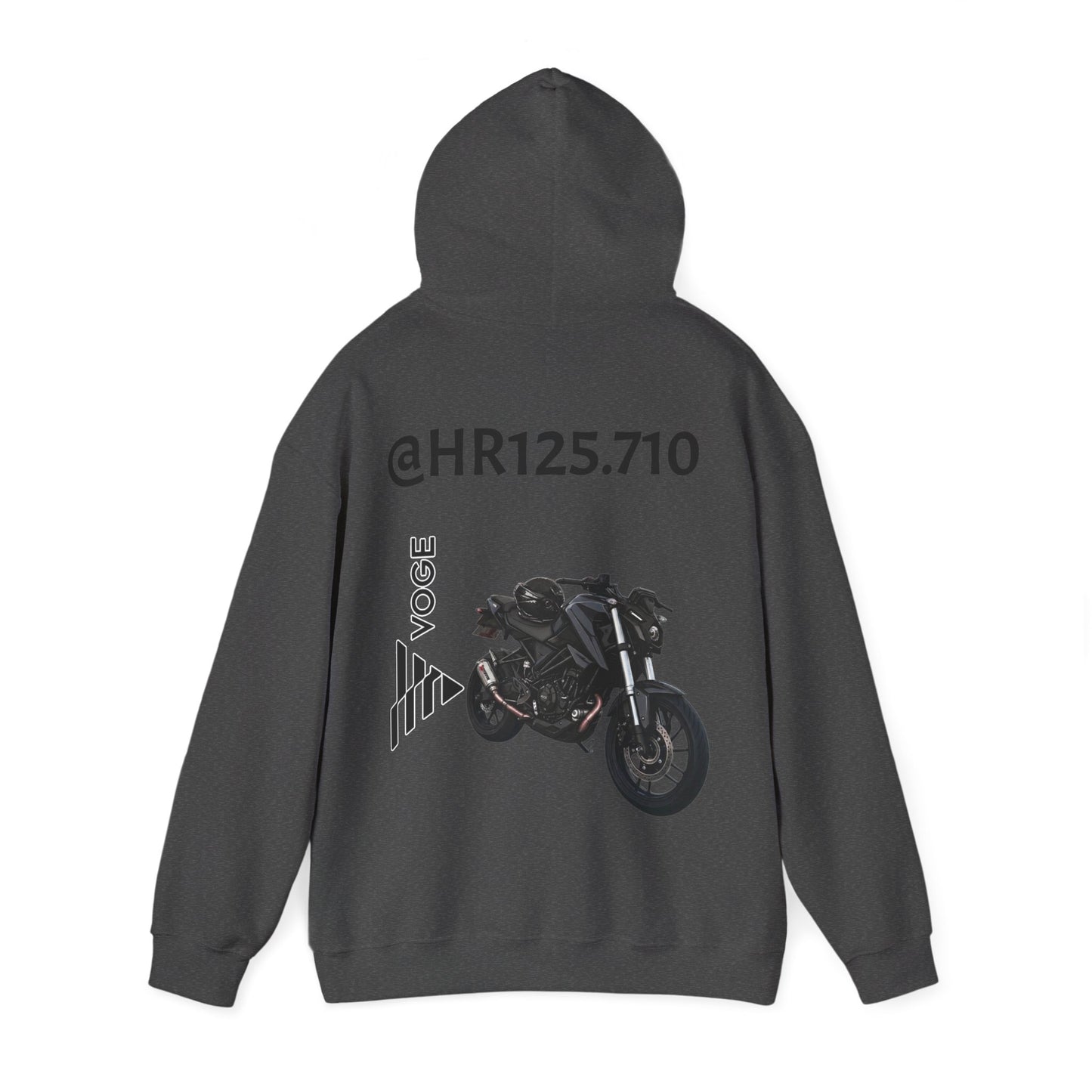 @HR125.710 Custom Hoodie — Vogue Bike Design with Rider Graphic