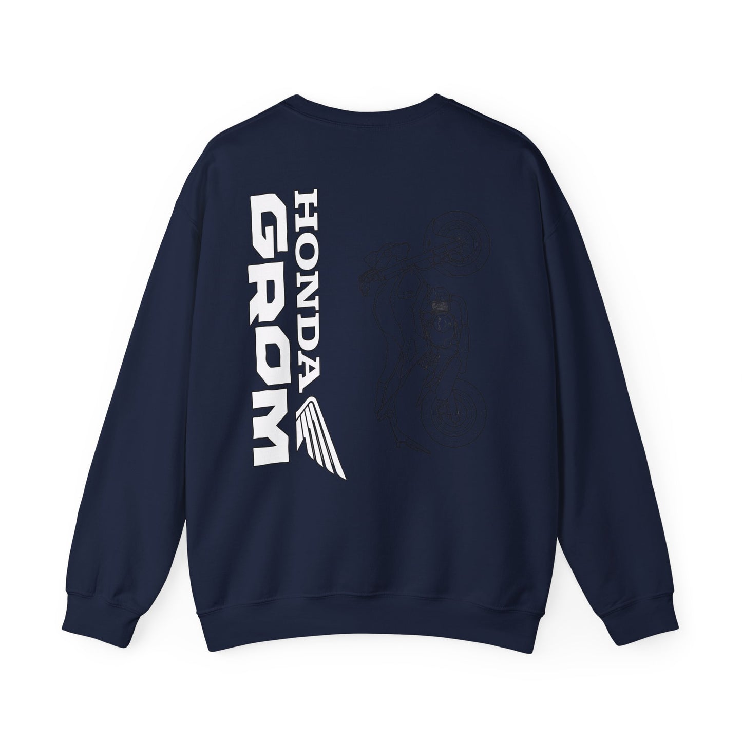 Honda Grom Outline Motorcycle Crewneck Sweatshirt | Moto Graphic