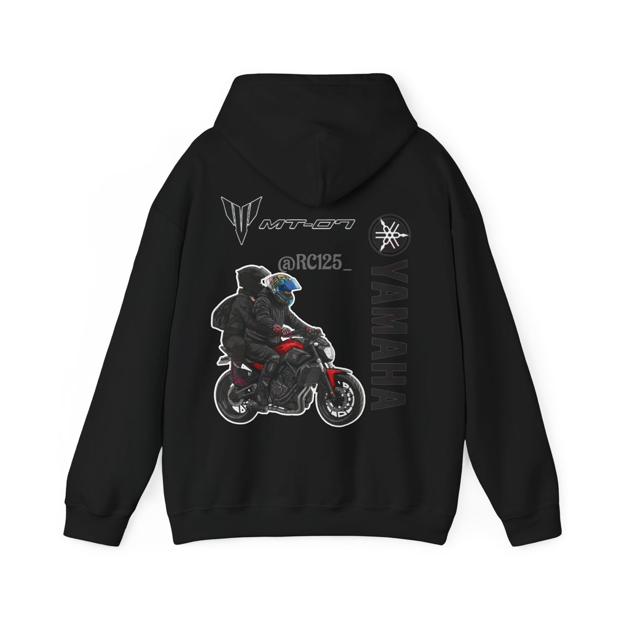 Yamaha MT-07 Rider Hoodie — MT07 RC125 Motorcycle Graphic Sweatshirt