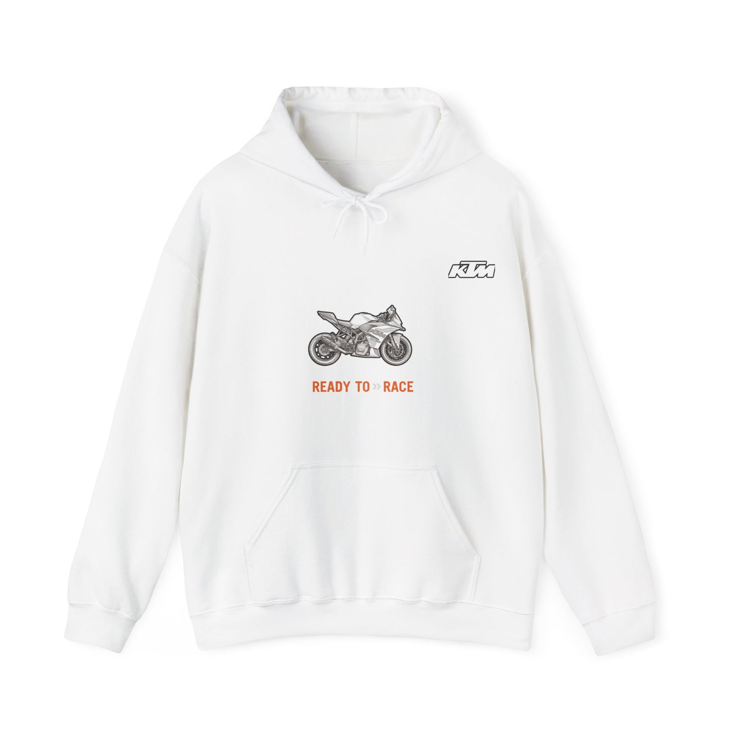 KTM RC 125Ready to Race Motorcycle Hoodie | Racing Bike Graphic Pullover