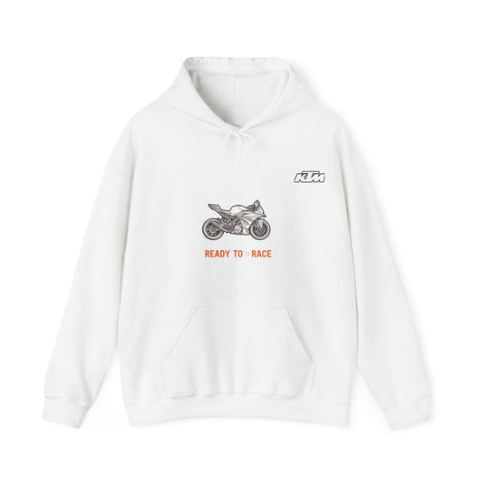 KTM RC 125Ready to Race Motorcycle Hoodie | Racing Bike Graphic Pullover