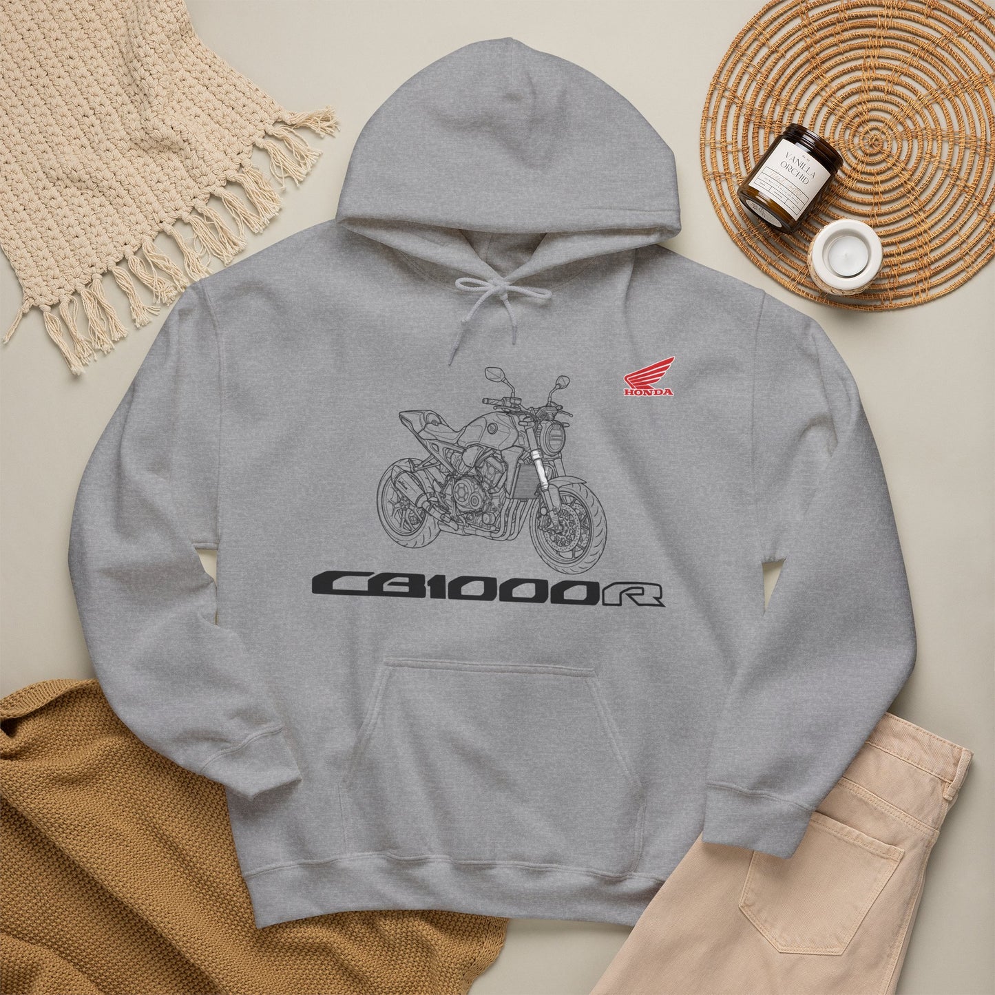 CB1000R Motorcycle Hoodie | Honda CB1000R Sketch Graphic