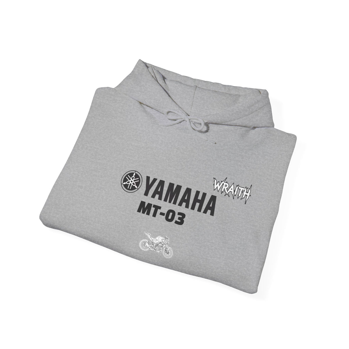 Yamaha MT-03 Motorcycle Graphic Hoodie - Rider Stunt Logo Pullover