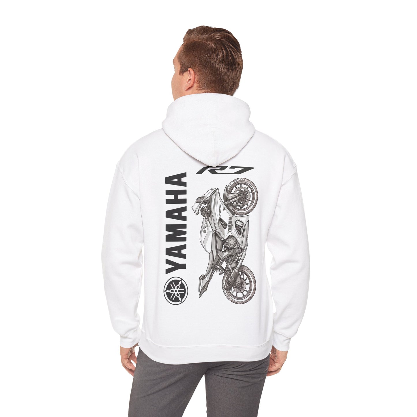 Yamaha R7 sportbike Hoodie | Yamaha logo motorcycle sweatshirt