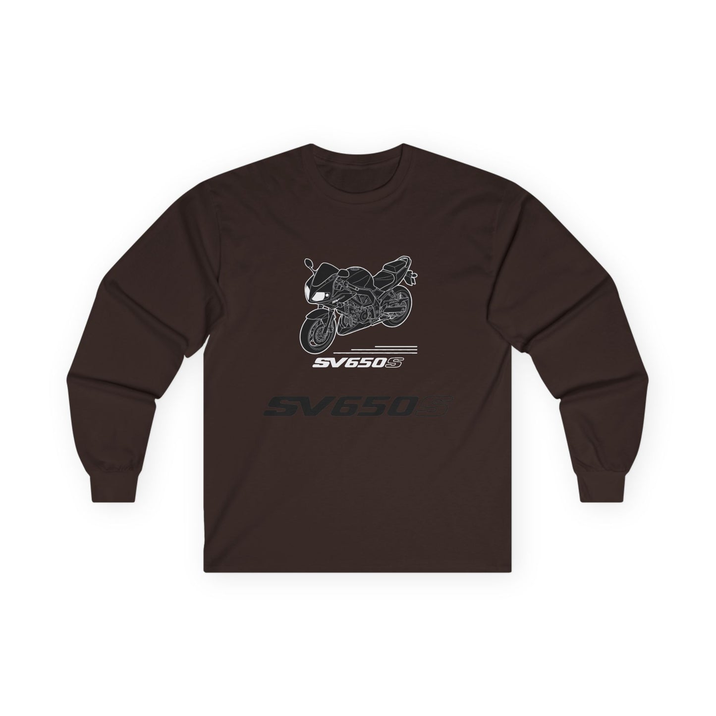 SV650S Motorcycle Illustration Long Sleeve Tee | Sportbike SV 650 S Shirt