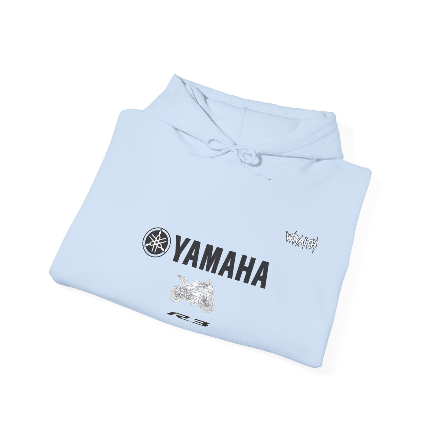 Yamaha R3 Motorcycle Hoodie — Graphic Rider Sweatshirt