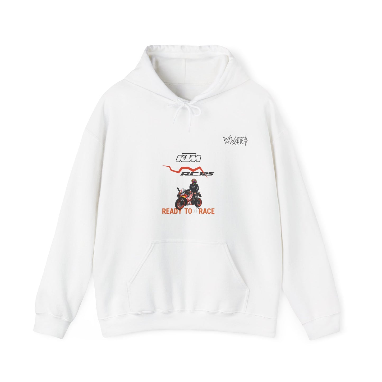 @RLCMBERT RC 125Ready to Race Motorcycle Hoodie | Racing Bike Graphic Pullover