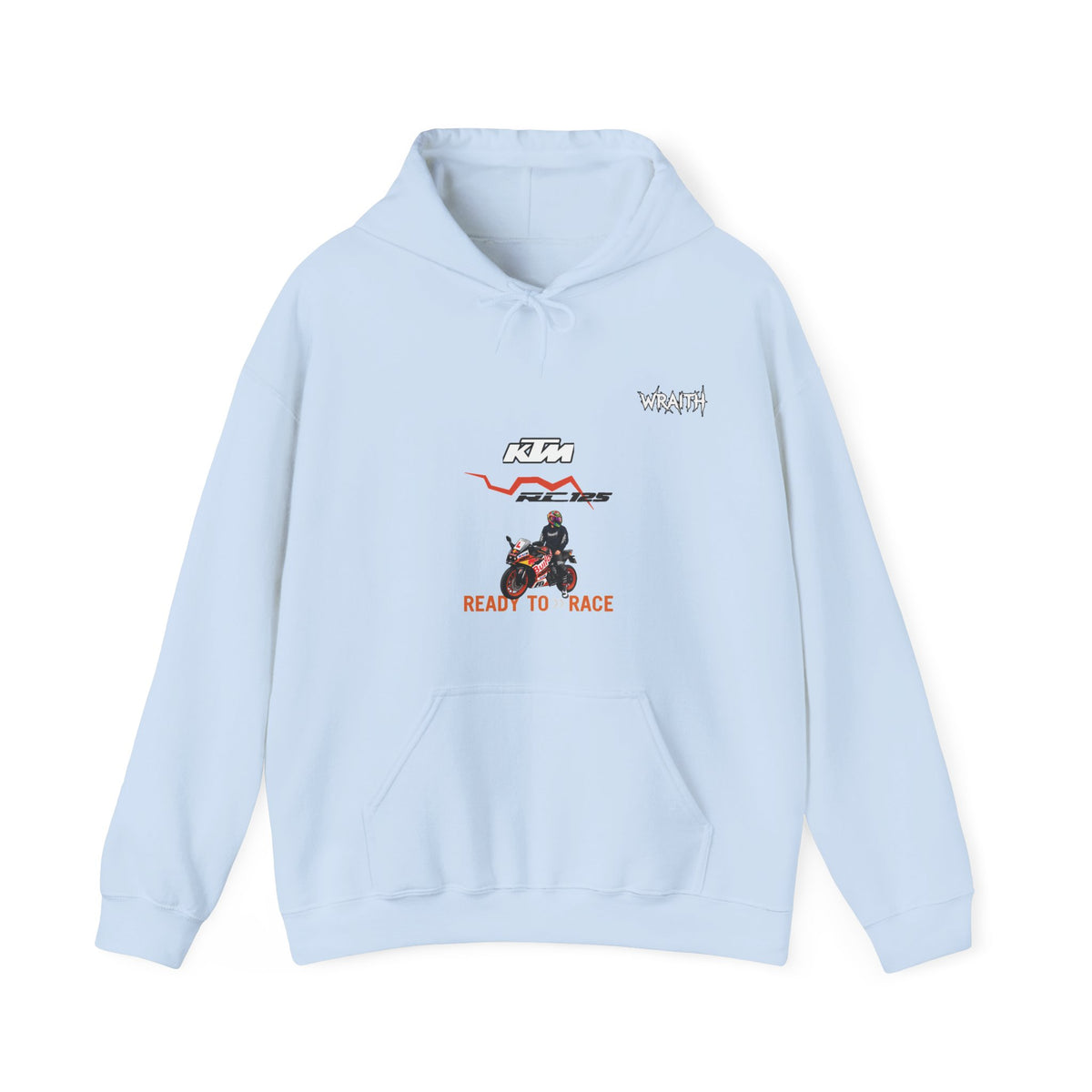 @RLCMBERT RC 125Ready to Race Motorcycle Hoodie | Racing Bike Graphic Pullover