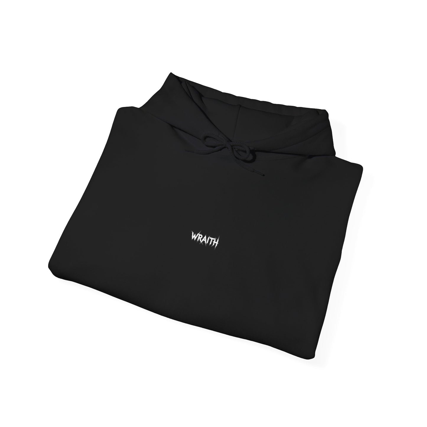 WRAITH Graphic Hoodie — Gothic Metal Logo Pullover