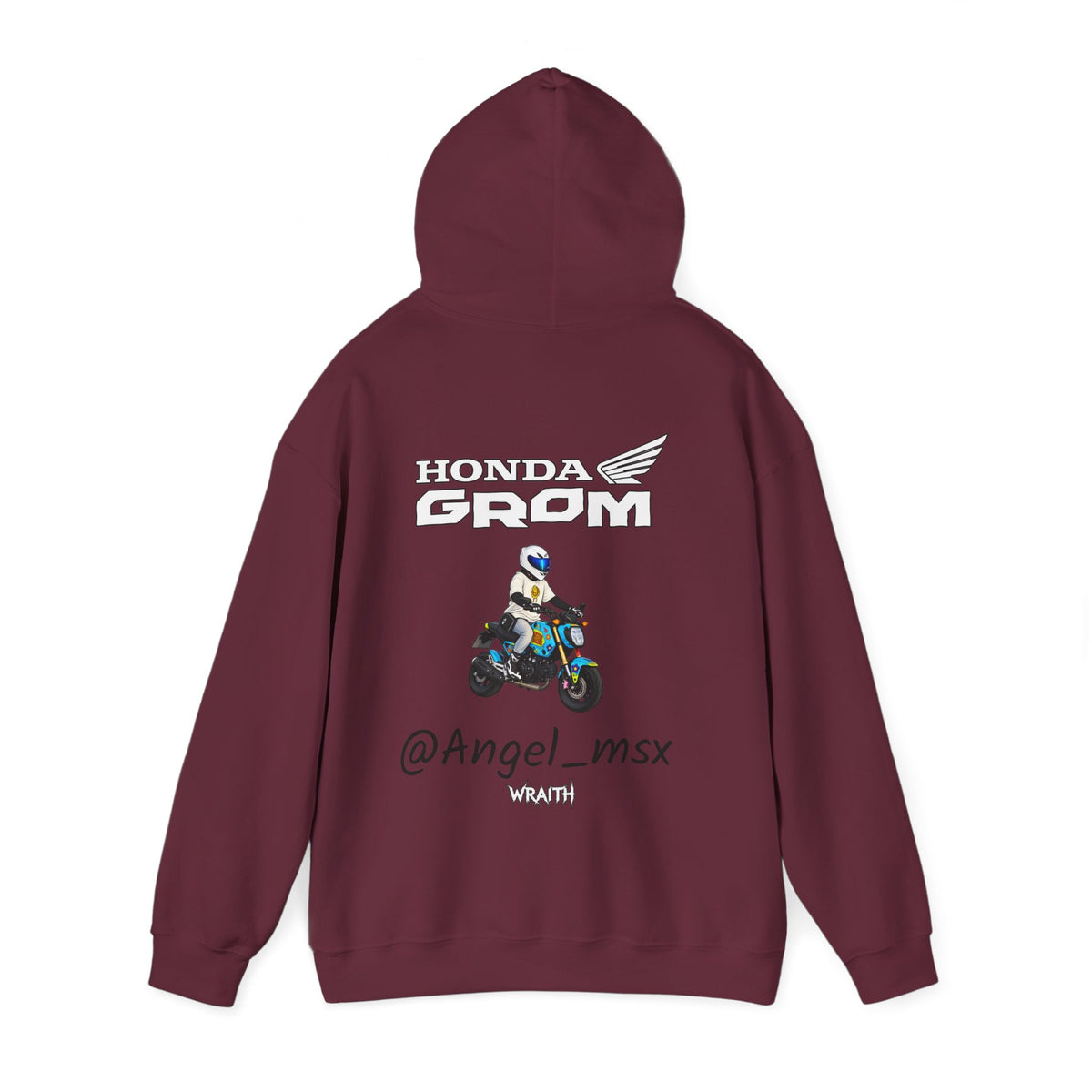 Honda Grom Hoodie — @Angel_msx Motorcycle Graphic Pullover