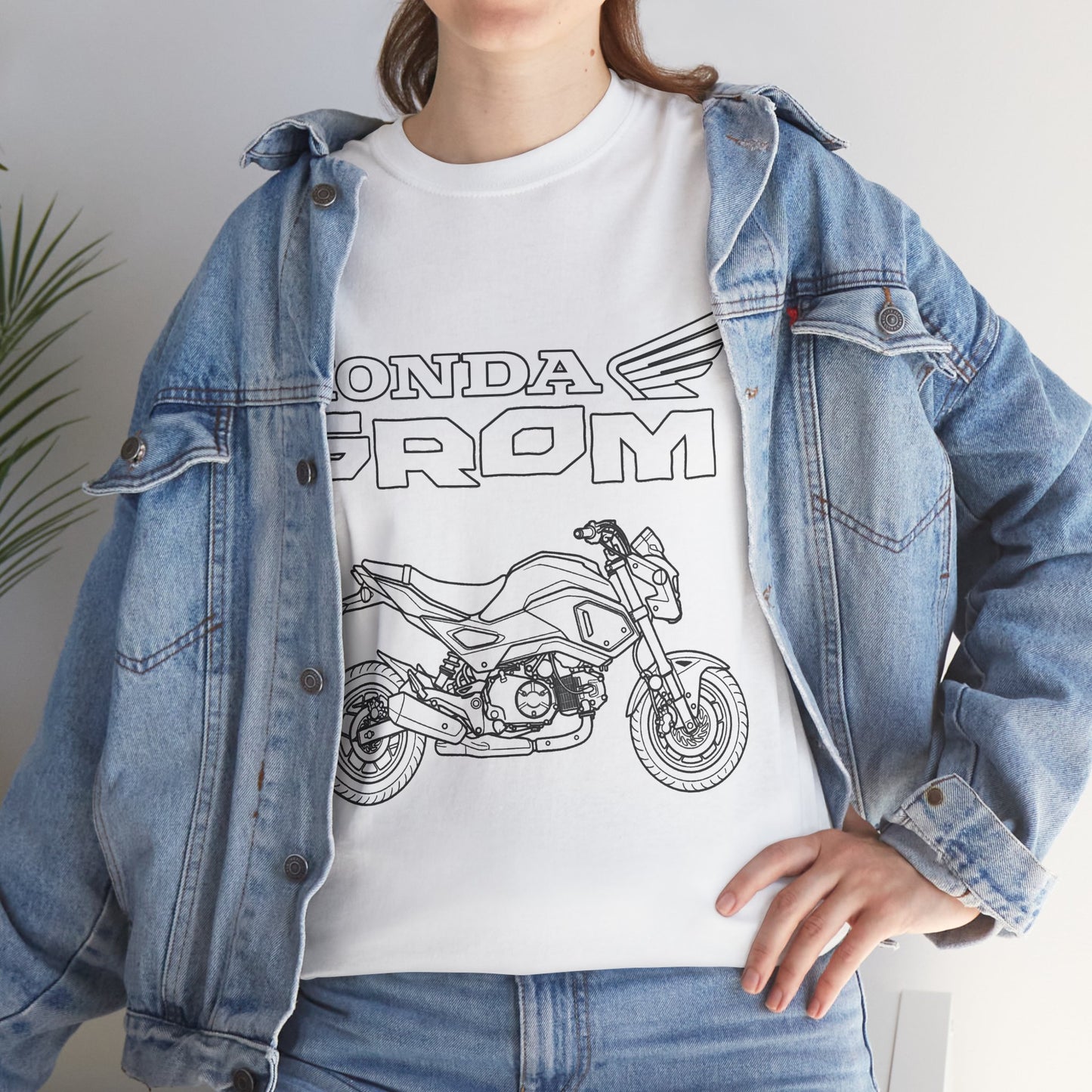 Honda Grom Motorcycle Tee | Grom Bike Illustration