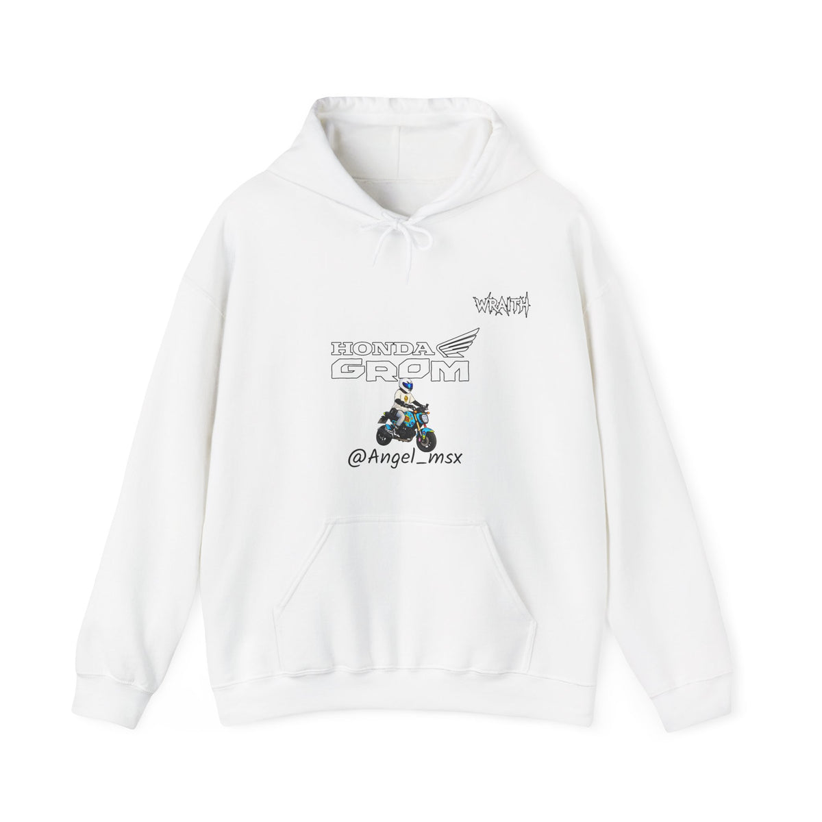 Honda Grom Hoodie — @Angel_msx Motorcycle Graphic Pullover