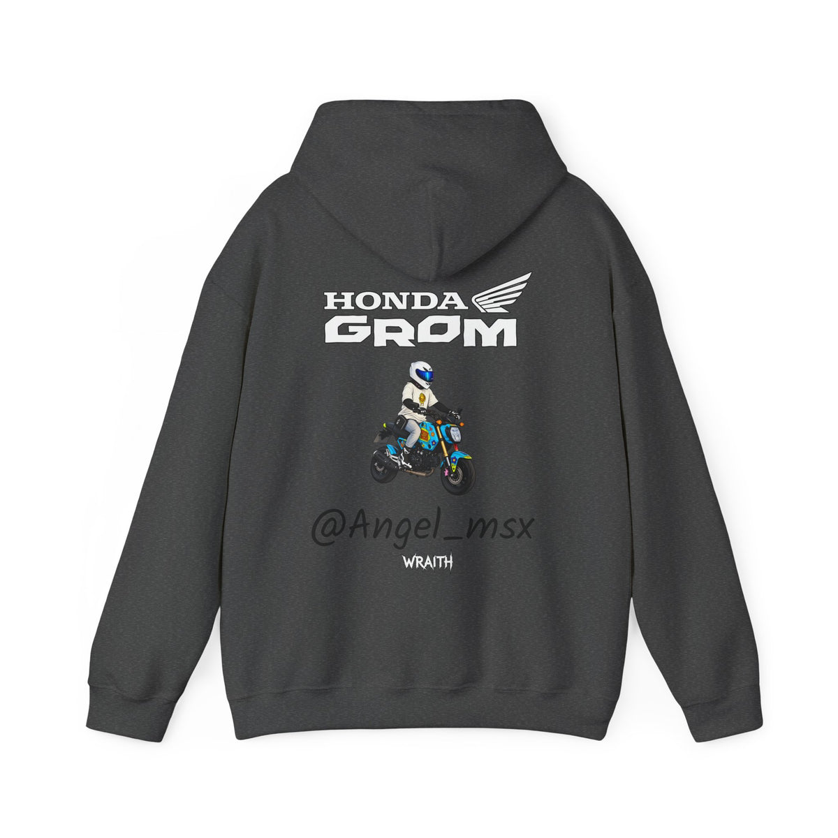 Honda Grom Hoodie — @Angel_msx Motorcycle Graphic Pullover