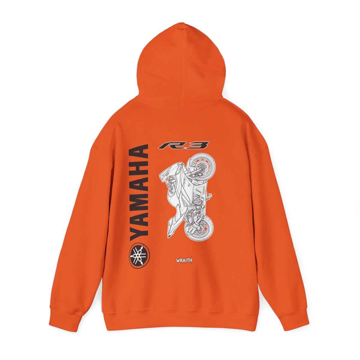 Yamaha R3 Motorcycle Hoodie — Graphic Rider Sweatshirt