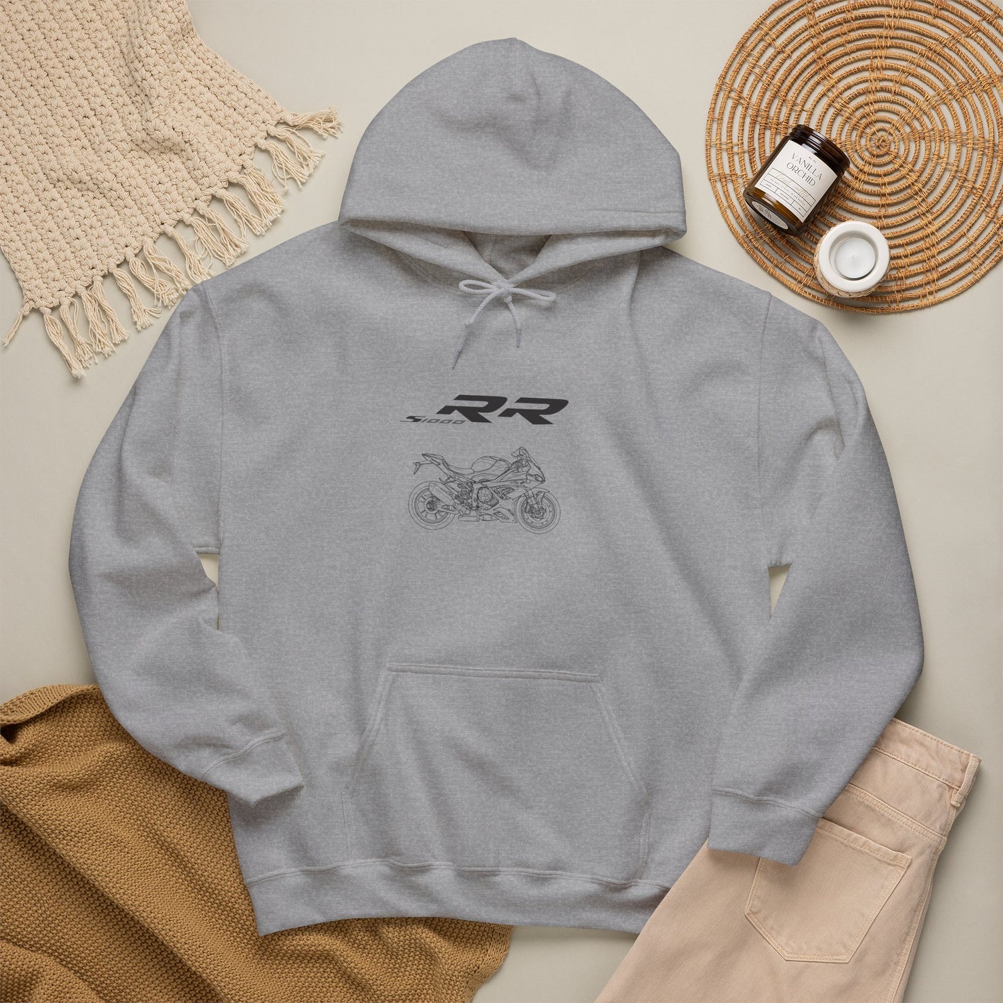 BMW S1000RR Motorcycle Hoodie | Sportbike Line Art Sweatshirt