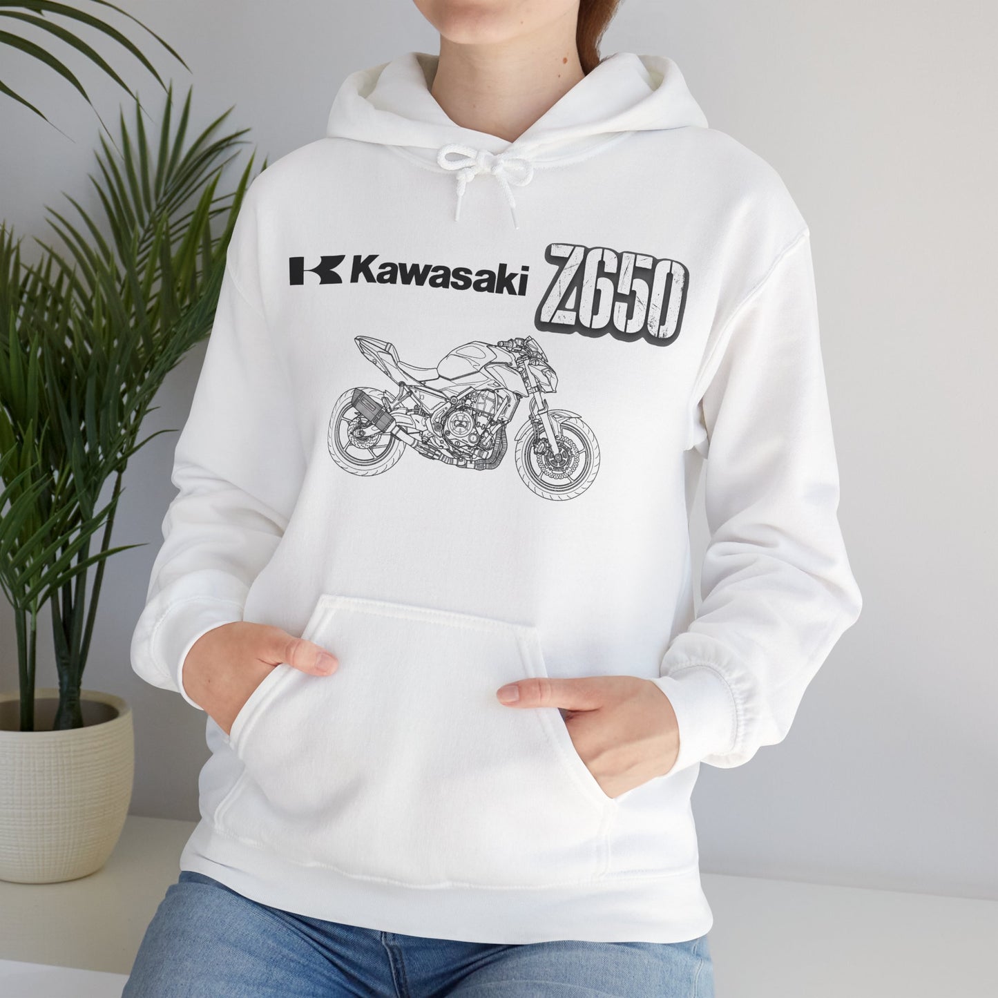 Kawasaki Z650 Motorcycle Hoodie | Z650 Bike Graphic Sweatshirt