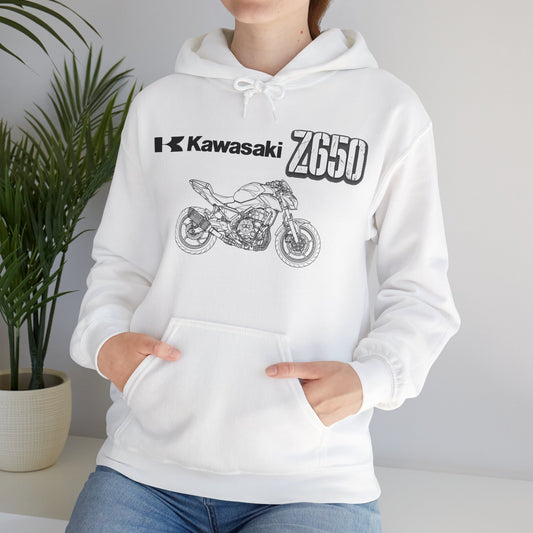 Kawasaki Z650 Motorcycle Hoodie | Z650 Bike Graphic Sweatshirt