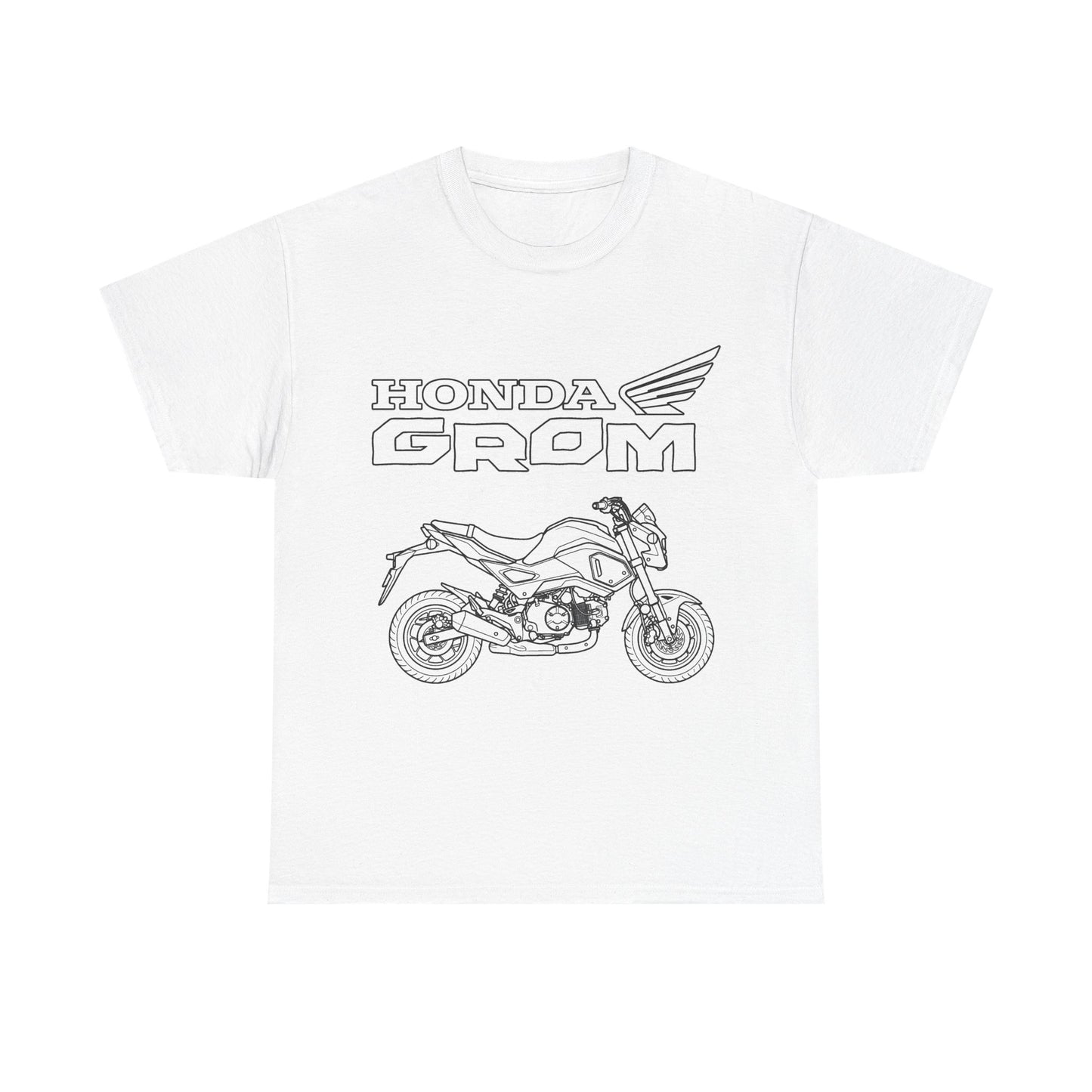 Honda Grom Motorcycle Tee | Grom Bike Illustration