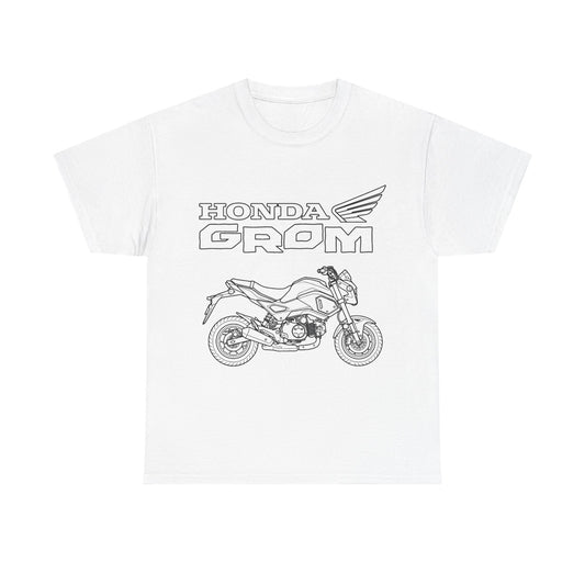 Honda Grom Motorcycle Tee | Grom Bike Illustration