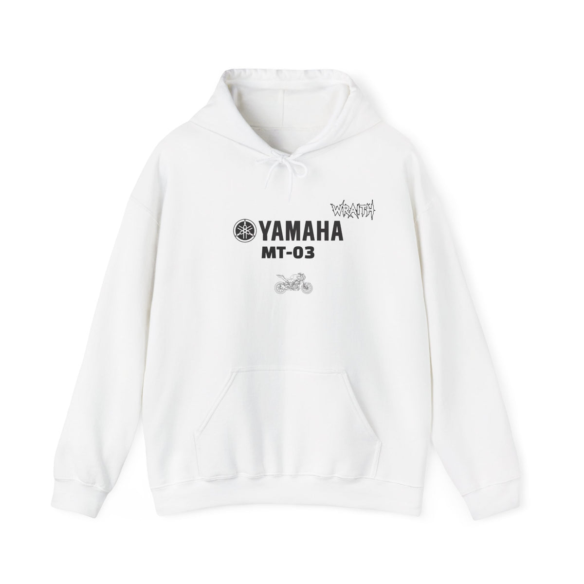 Yamaha MT-03 Motorcycle Graphic Hoodie - Rider Stunt Logo Pullover