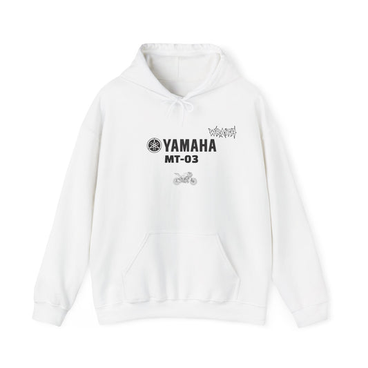 Yamaha MT-03 Motorcycle Graphic Hoodie - Rider Stunt Logo Pullover