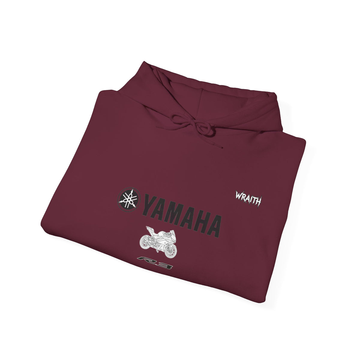 Yamaha R3 Motorcycle Hoodie — Graphic Rider Sweatshirt