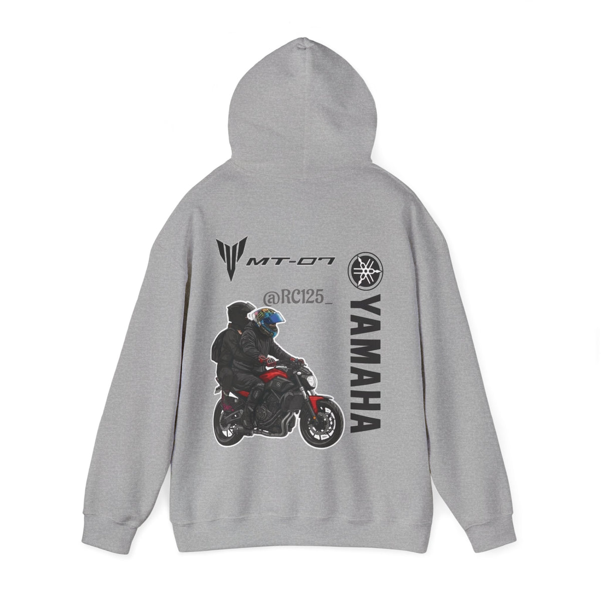 Yamaha MT-07 Rider Hoodie — MT07 RC125 Motorcycle Graphic Sweatshirt