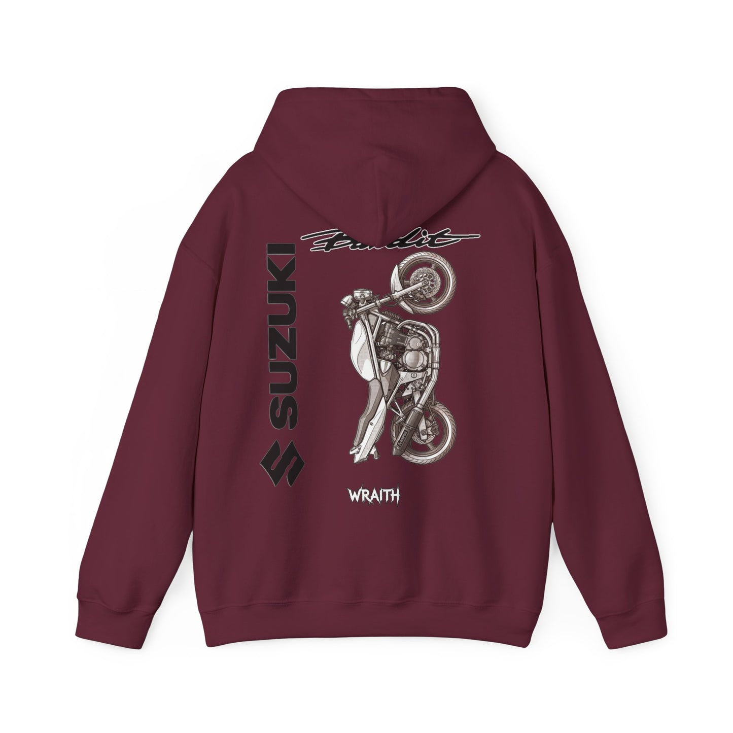 Suzuki Bandit 600 MK 2 Pinup Hoodie | Vintage Bike Illustration, Suzuki Logo