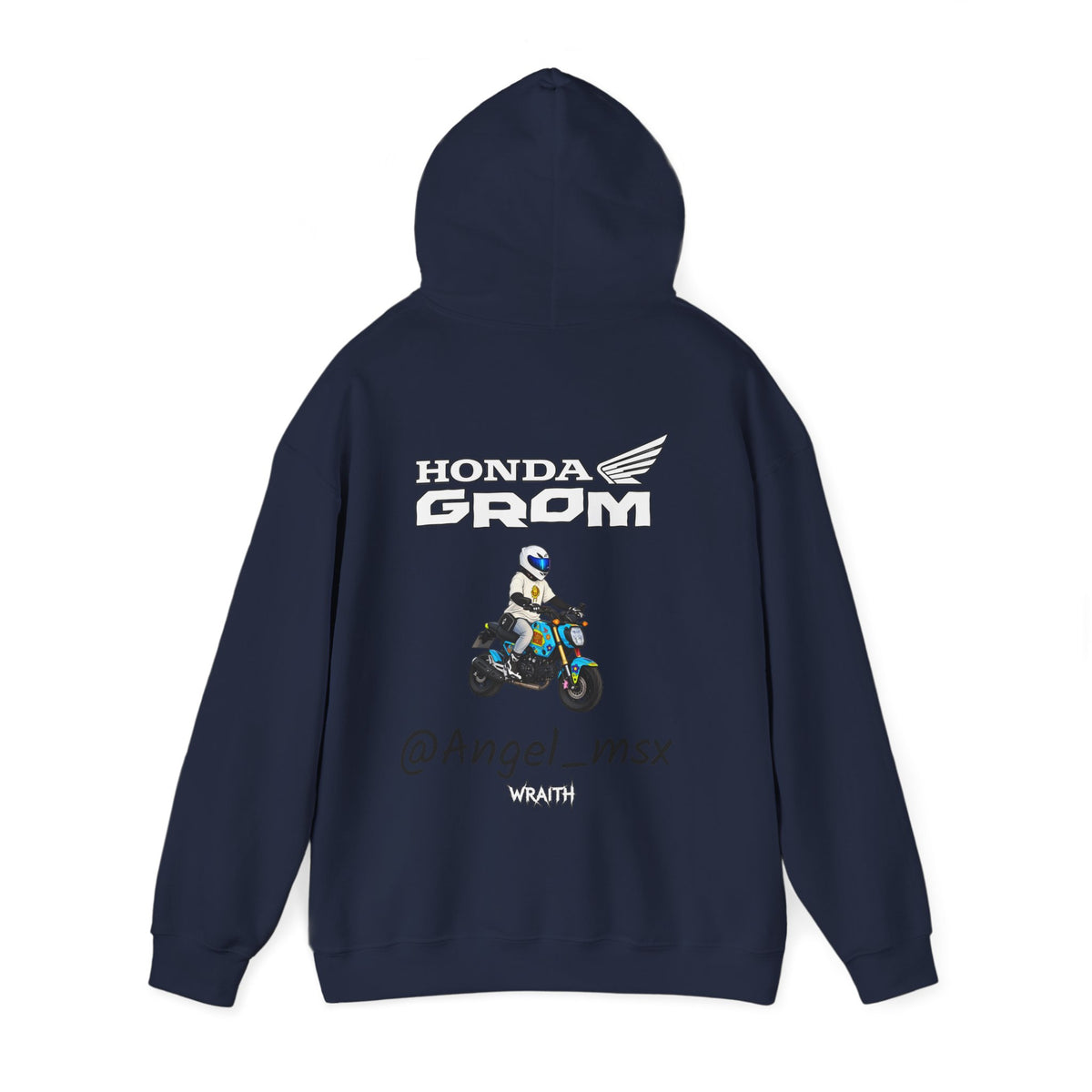 Honda Grom Hoodie — @Angel_msx Motorcycle Graphic Pullover