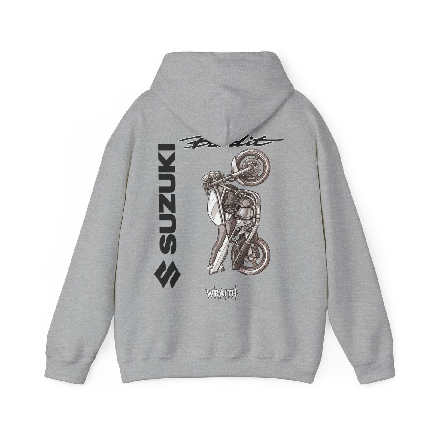 Suzuki Bandit 600 MK 2 Pinup Hoodie | Vintage Bike Illustration, Suzuki Logo