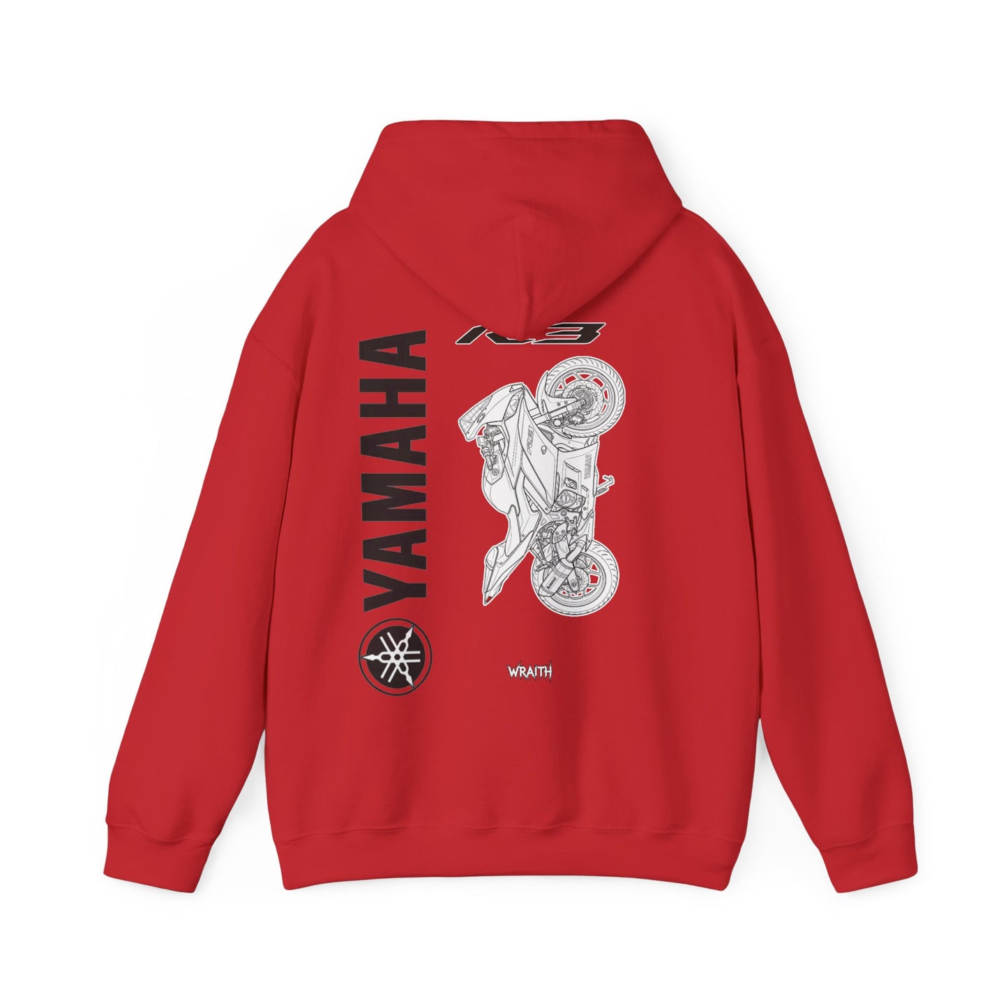 Yamaha R3 Motorcycle Hoodie — Graphic Rider Sweatshirt