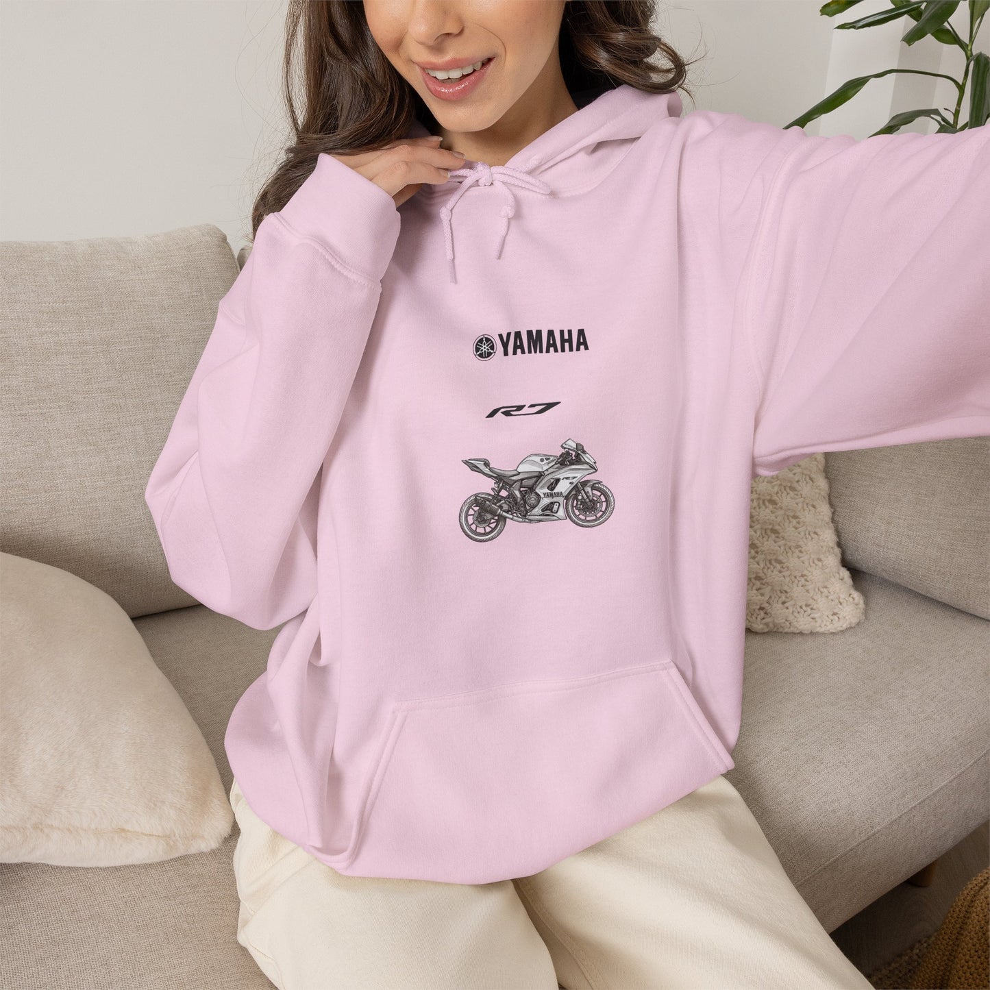 Yamaha R7 sportbike Hoodie | Yamaha logo motorcycle sweatshirt